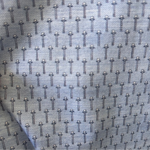 Kenneth Cole Men's Large Golf Polo Shirt Golf Tee all over Pattern Performance - Picture 3 of 10